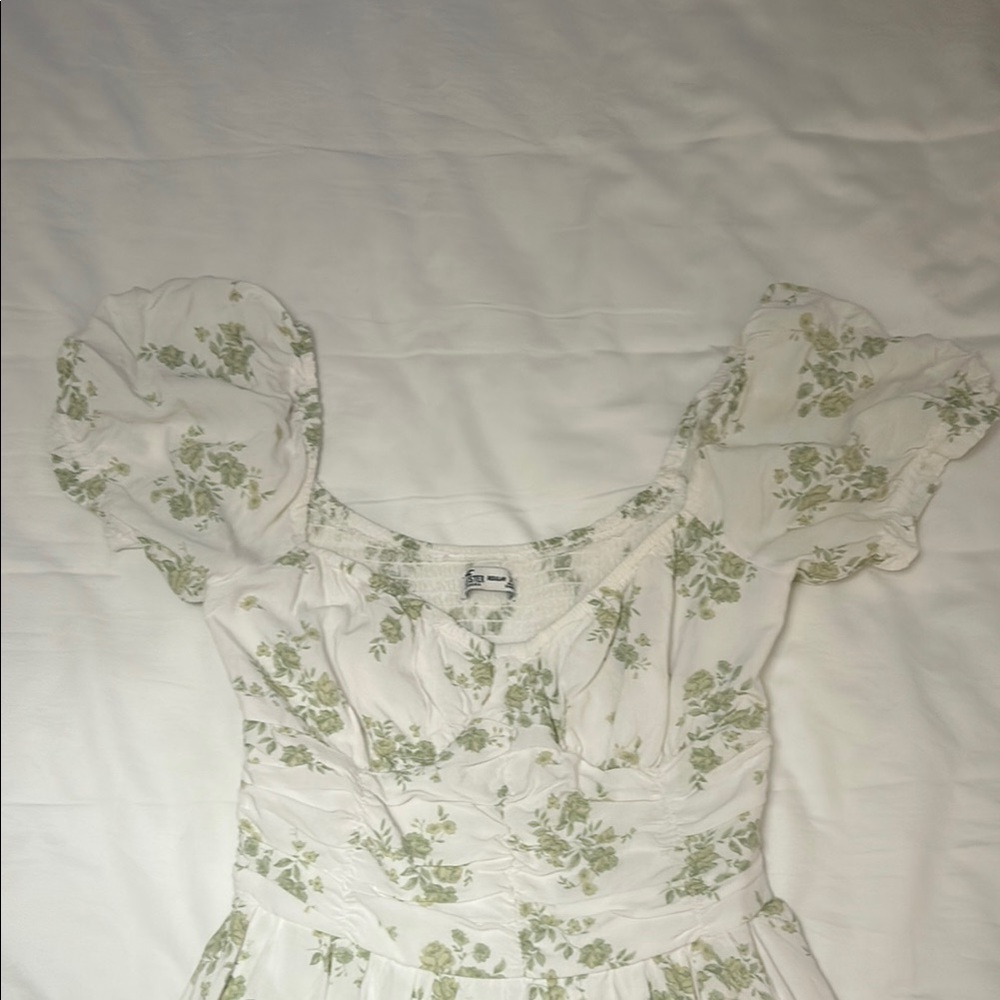 Green and white Hollister dress
